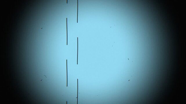 Old vintage microfilm reader screen stop motion artifact transition seamless loop 4k isolated black background