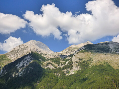 Vihren Peak Pirin Mountains National Park Bulgaria rock and cliffs near Bansko