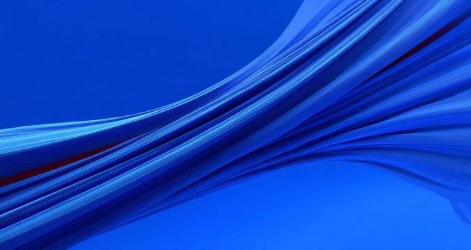 Abstract Flowing Blue Fabric Design