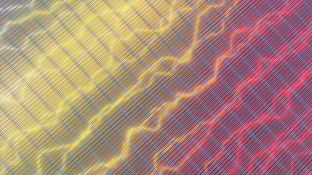 Abstract colorful grid pattern with yellow and red gradients