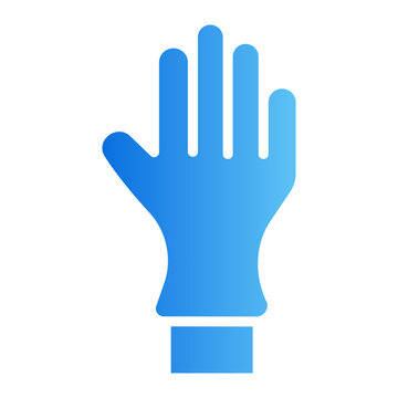 Rubber gloves Line Gradient Icon