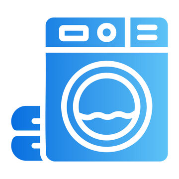 Washing machine Line Gradient Icon
