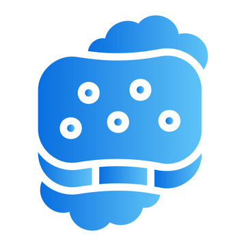Washing sponge Line Gradient Icon