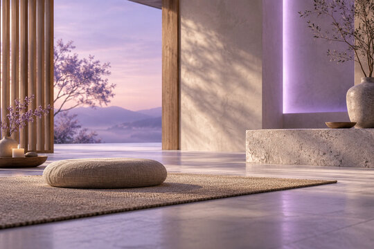 Violet Zen Meditation Space