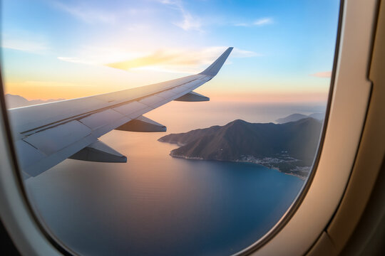 view from the plane window