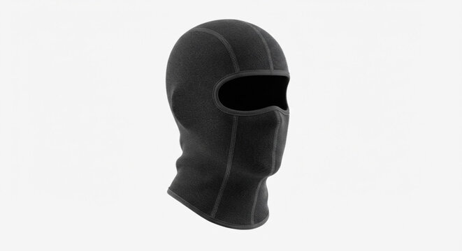 Ski mask vector illustration of a black winter balaclava
