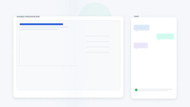 Ui kit elements for video calls and team messaging apps