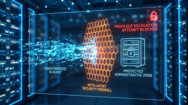 Cyber security breach alert showing access denied and protected zone warning on digital display with data protection firewall security network defense digital threat information security
