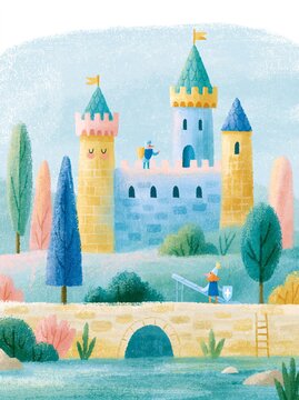 Enchanted Castle Illustration