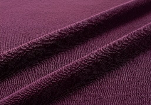 Deep Purple Fabric Texture with Diagonal Folds.