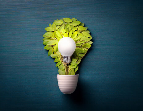 nvironmental concept of alternative sustainable energy for an eco-friendly planet.