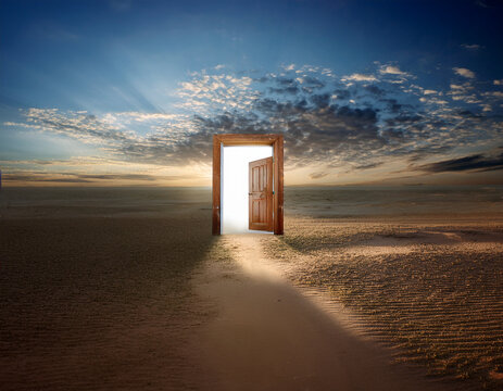 doorway into bright light.. Door to to heaven