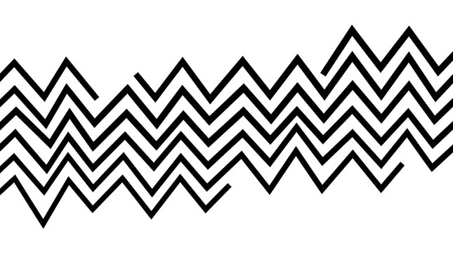 Black zigzag chevron pattern geometric line background.