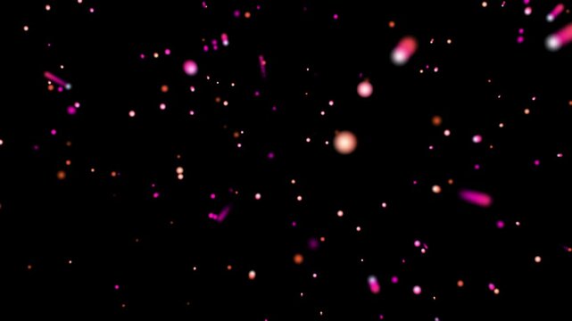 High Tech Cyber Bokeh Lights and Glowing Particles Field Motion Graphic Asset