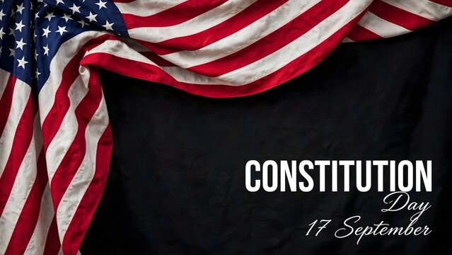 Happy Constitution day. American national day of america. 17 september - United States Constitution day.