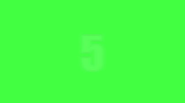 A vibrant, abstract background featuring a blurred, light-colored number 5 against a stark green canvas, evoking a sense of digital art or graphic design