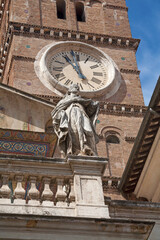Rome - The detail of facade Santa Maria in Trastevere basilica © Renáta Sedmáková