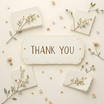 Soft Sage Green Thank You Cards