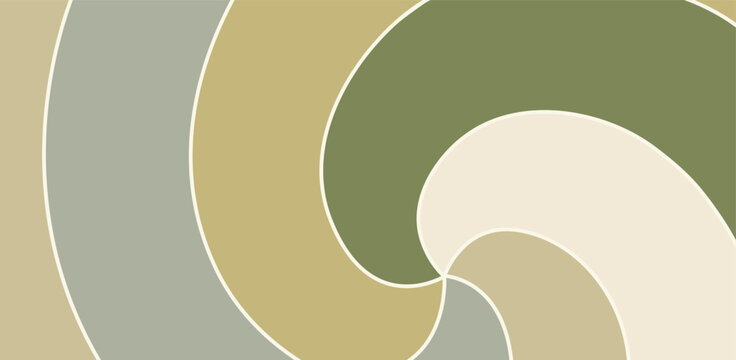 Abstract swirling pattern with muted earth tones and thin white outlines