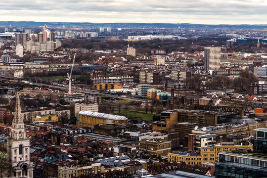 View of the streets of London in the Great Britain capital