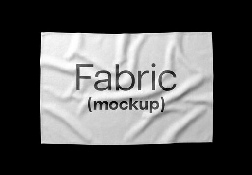 Fabric Flag Mockup For Branding And Advertising Design