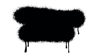 Fototapeta na wymiar Grunge black spray paint. Paint splash texture with spray vector black for drip background splatter.