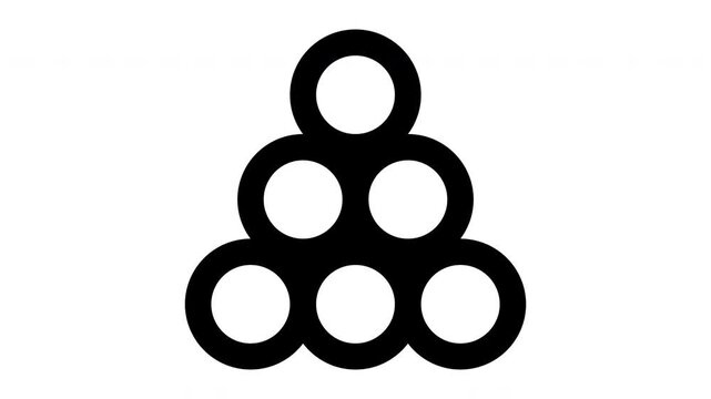 billiard animated Line Icons Premium 4K, Outline Motion Graphics Collection