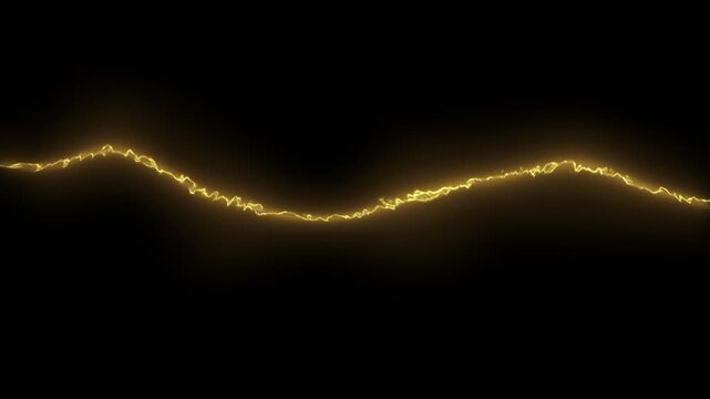 Electric yellow lightning bolt strike, thunder flash fx animation, glowing energy burst, electric storm overlay, plasma discharge, alpha channel vfx effect for video editing 4k