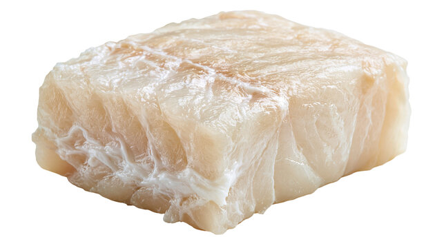 Raw white fish fillet steak piece