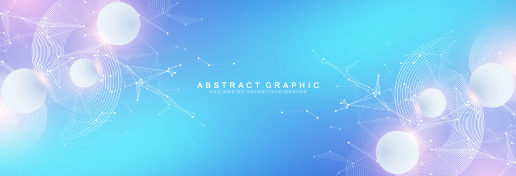 Global network connection concept. Social network communication in the global business. Big data visualization. Internet technology. Vector illustration.