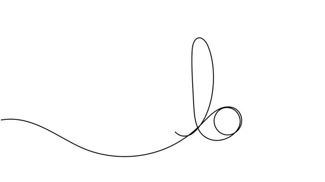 Modern romantic hallo icon sign continuous one line drawing on white background minimalist single art word writing calligraphy symbol animation video