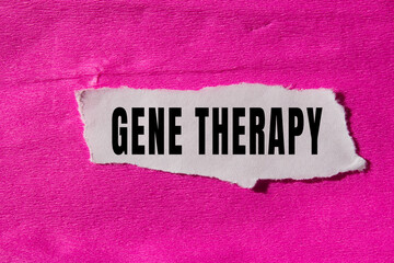Gene Therapy text concept photo