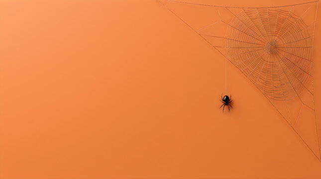 Close up of a small ladybug on vibrant orange textured skin