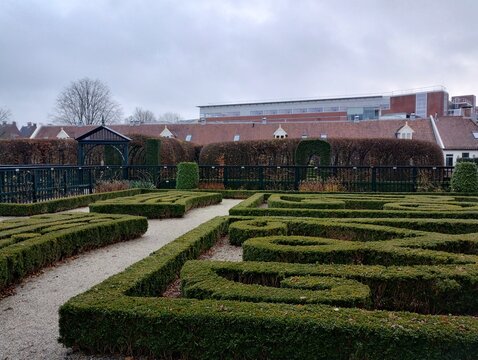 Ornamentale Buchsbaumhecken in der Prinsentuin - Groningen