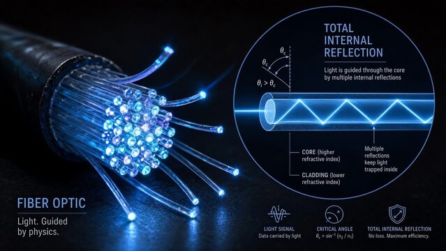 Physics laboratory vibrating string demonstrating standing waves with a diagrammatic inset highlighting nodes, antinodes, wavelength, and frequency