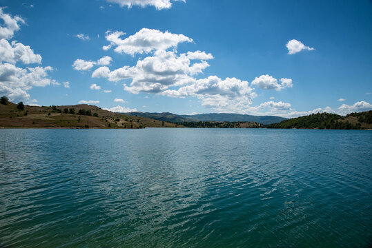 View of Vrba Lake, Bosnia and Herzegovina. Beautiful nature.