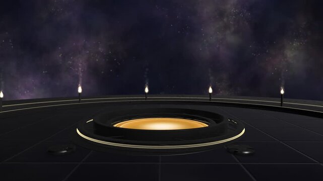 2027 Happy New Year Sci Fi Space Animation