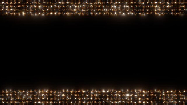 gold glitter light wave background loop
