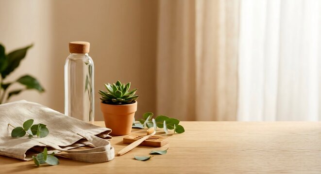 Eco Friendly Sustainable Lifestyle with Reusable Products