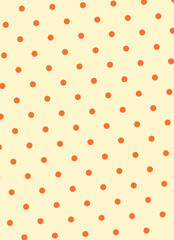 Orange Polka Dot Pattern Background © Annie