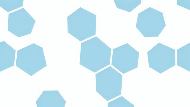 Light blue hexagon pattern forming a seamless tile design