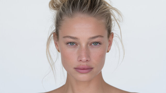 Young Fintech Founder Studio Portrait &ndash; Ultra-Realistic Natural Beauty Headshot

