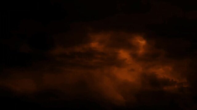 Golden lightning strikes and electrical flashes against a dramatic dark sky