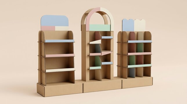 Cardboard Display Stands for Retail and Promotions.