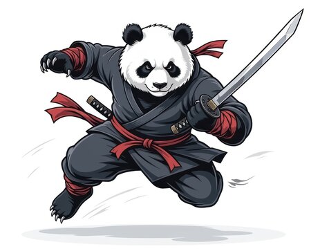 Panda ninja warrior