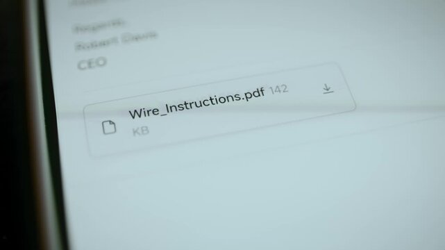 Security policy blocks 142 KB wire instructions attachment