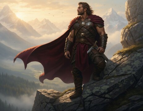 Heroic Warrior Mountain Vista