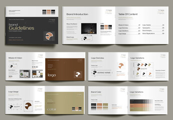 Brand Guideline Design Template for Corporate Branding