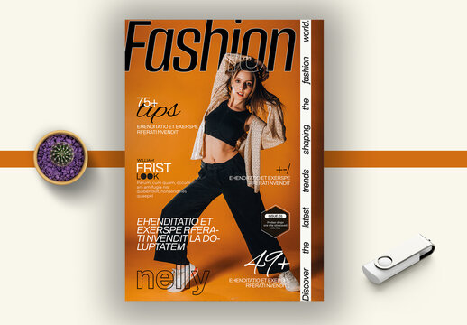 Fashion Magazine Cover Template