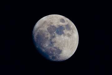Mineral Moon Close Up with Real Color Lunar Surface Detail © Rocio